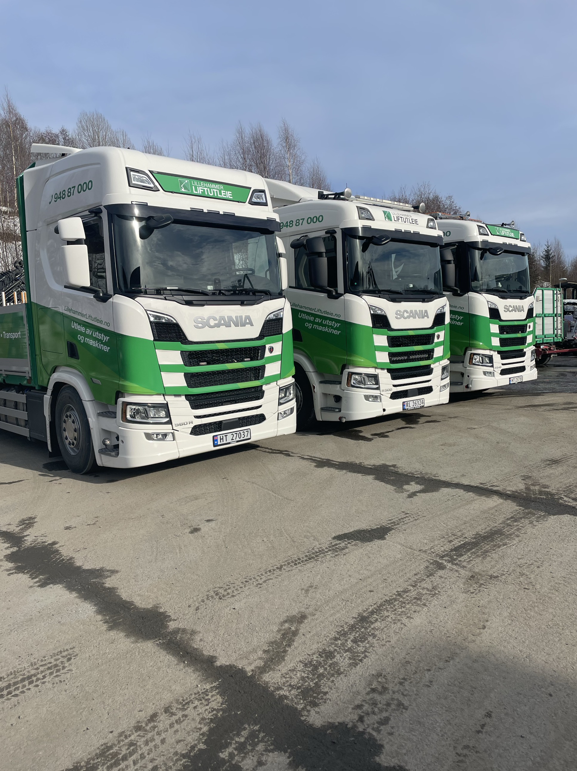 Transport Lillehammer med lastebil og pickup